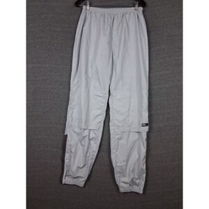 RLX Polo Sport Mens Pants Large Gray Nylon Carbonite Track Y2K 90s Active